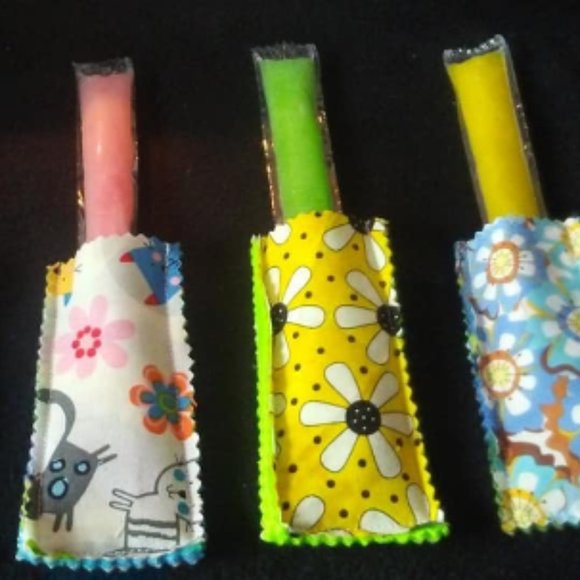 That's Sew Sara Other - NEW Handmade Freeze Pop Holders Set of 4